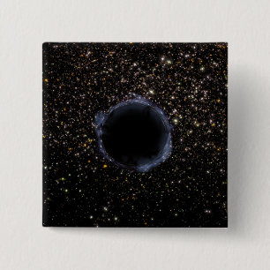 Bóton Quadrado 5.08cm Um buraco negro em um conjunto Globular
