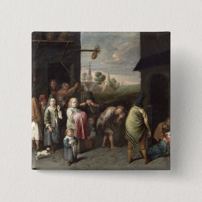 Bóton Quadrado 5.08cm Um Charivari (Frente)