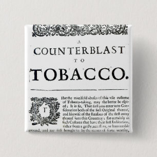 Bóton Quadrado 5.08cm Um Counterblast ao tabaco