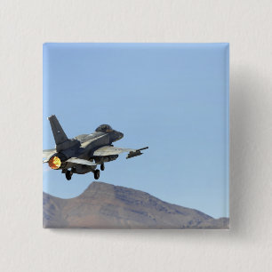 Bóton Quadrado 5.08cm Um F-16E dos United Arab Emirates