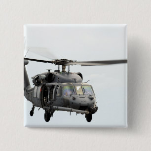 Bóton Quadrado 5.08cm Um HH-60 pavimenta o helicóptero do falcão