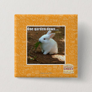 Bóton Quadrado 5.08cm Um jardim Down�