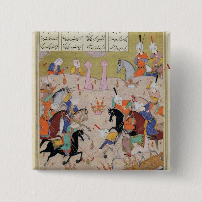 Bóton Quadrado 5.08cm Um jogo do polo (Frente)