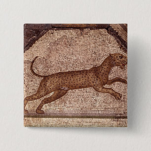 Bóton Quadrado 5.08cm Um leopardo
