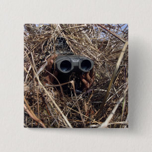 Bóton Quadrado 5.08cm Um observador do escuteiro pratica o techniqu 2 da