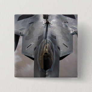 Bóton Quadrado 5.08cm Um raptor da força aérea de E.U.F-22 é