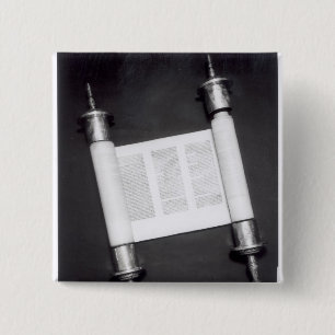 Bóton Quadrado 5.08cm Um rolo hebreu