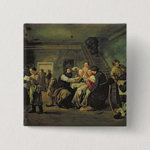 Bóton Quadrado 5.08cm Uma casa comendo, 1859