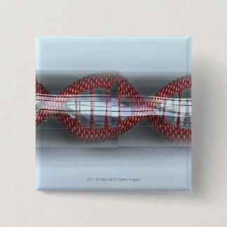 Bóton Quadrado 5.08cm Uma costa do ADN em uma cápsula