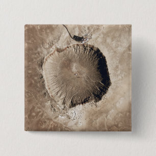 Bóton Quadrado 5.08cm Uma cratera do impacto do meteorito