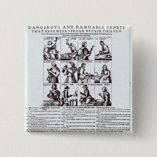 Bóton Quadrado 5.08cm Uma descoberta do mais perigoso