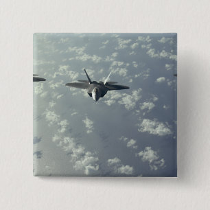 Bóton Quadrado 5.08cm Uma formação do três-navio dos raptores F-22