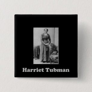 Bóton Quadrado 5.08cm Uma imagem de Harriet Tubman