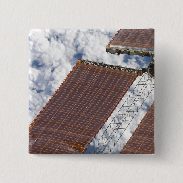 Bóton Quadrado 5.08cm Uma matriz solar reparada (Frente)