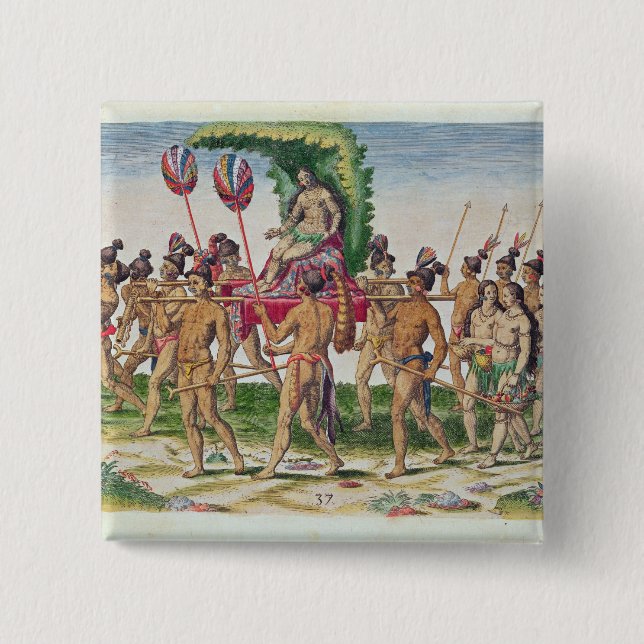 Bóton Quadrado 5.08cm Uma noiva é levada (Frente)