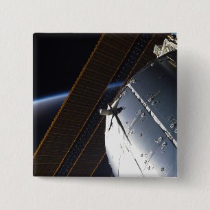 Bóton Quadrado 5.08cm Uma parcela da estação espacial internacional