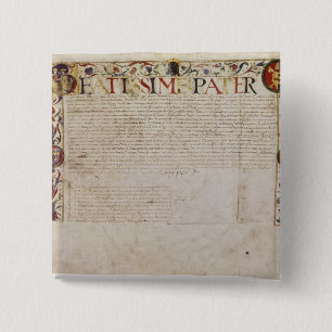 Bóton Quadrado 5.08cm Uma petição da família alemão da operação bancária