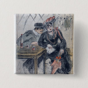 Bóton Quadrado 5.08cm Uma prostituta e seu cliente