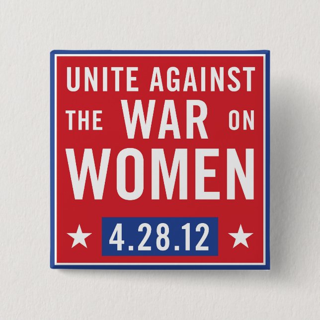 Bóton Quadrado 5.08cm Una o botão (Frente)