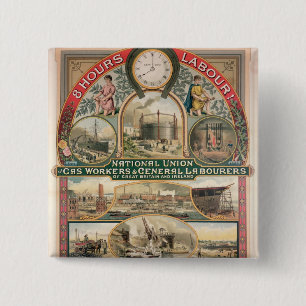 Bóton Quadrado 5.08cm União nacional