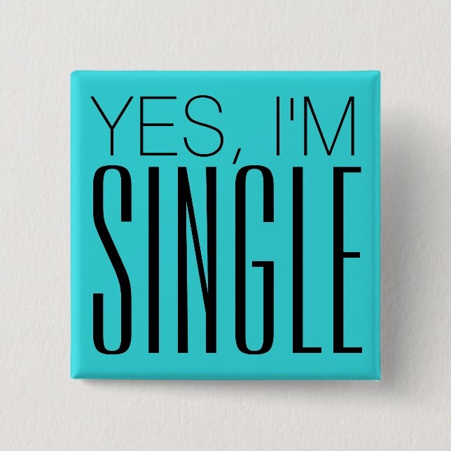 Bóton Quadrado 5.08cm ÚNICO botão (Frente)