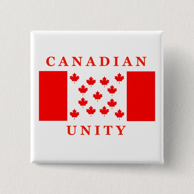 Bóton Quadrado 5.08cm Unidade Canadiana (Frente)