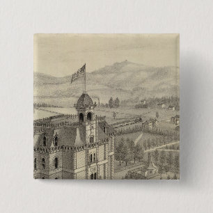 Bóton Quadrado 5.08cm Universidade do Pacífico