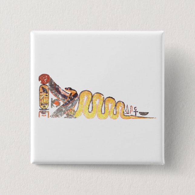 Bóton Quadrado 5.08cm Uraeus (Frente)