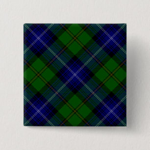 Bóton Quadrado 5.08cm Urquhart tartan Blue xadrez