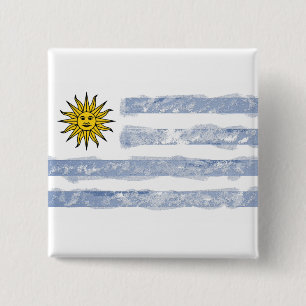 Bóton Quadrado 5.08cm Uruguai