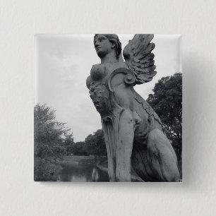 Bóton Quadrado 5.08cm Uruguai, Montevideo, Barrio Prado, mitologia