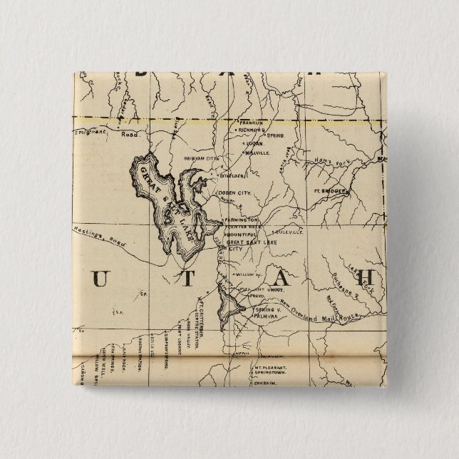 Bóton Quadrado 5.08cm Utah 9 (Frente)