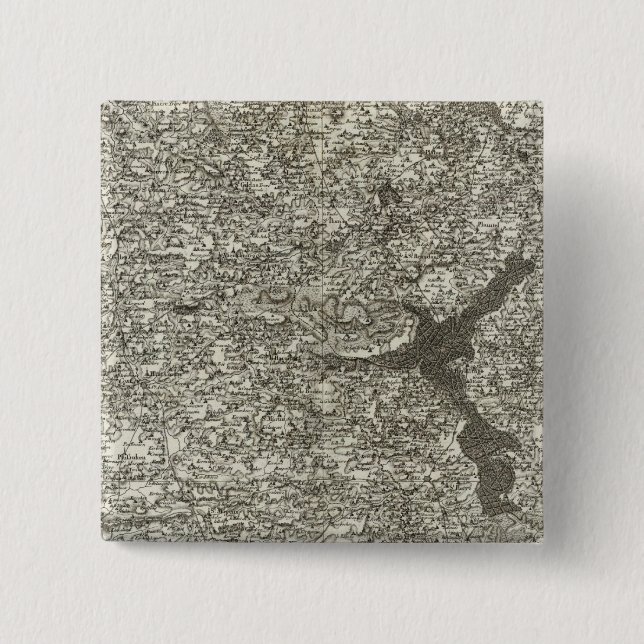 Bóton Quadrado 5.08cm Uzel (Frente)