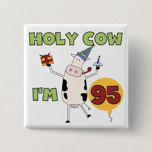 Bóton Quadrado 5.08cm Vaca santamente eu sou 95 t-shirt e presentes do a