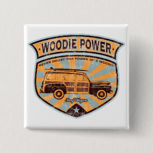 Bóton Quadrado 5.08cm Vagão de Woodie