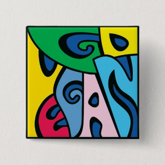 Bóton Quadrado 5.08cm VAI o VEGAN - estilo 1