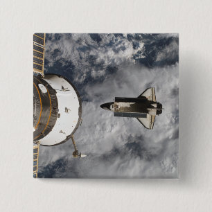 Bóton Quadrado 5.08cm Vaivém espacial Atlantis 3