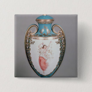 Bóton Quadrado 5.08cm Vaso de Minton, 1862