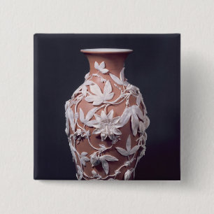 Bóton Quadrado 5.08cm Vaso dos mercadorias de Minton Parian, 1894