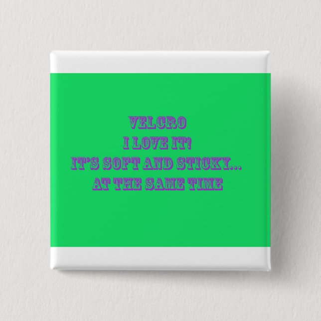 Bóton Quadrado 5.08cm Velcro (Frente)