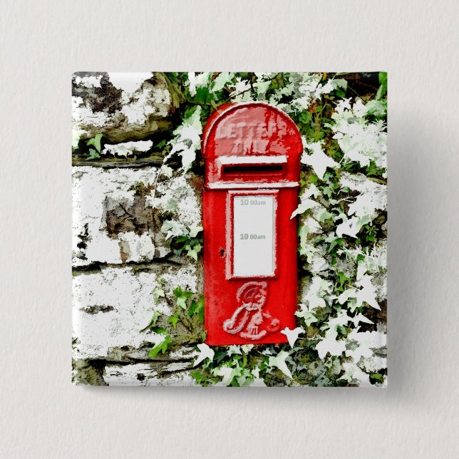 BÓTON QUADRADO 5.08CM VELHA INGLATERRA (Frente)