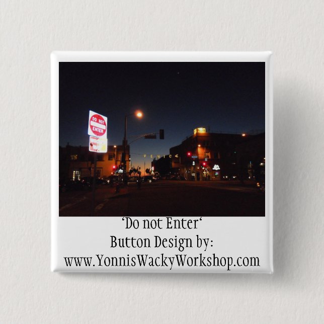 Bóton Quadrado 5.08cm Veneza (Frente)