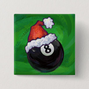 Bóton Quadrado 5.08cm Verde de Natal 8