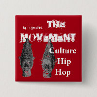 (Vermelho) o botão de Hip Hop da cultura do