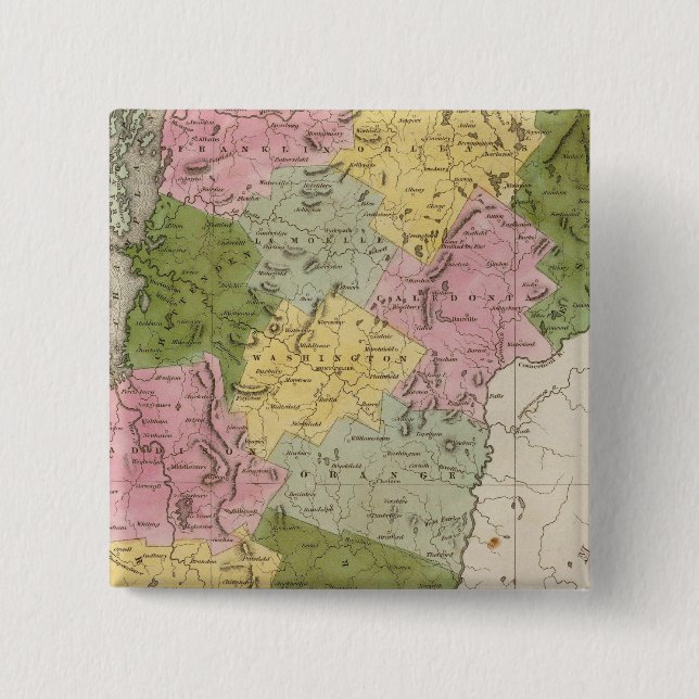 Bóton Quadrado 5.08cm Vermont 7 (Frente)