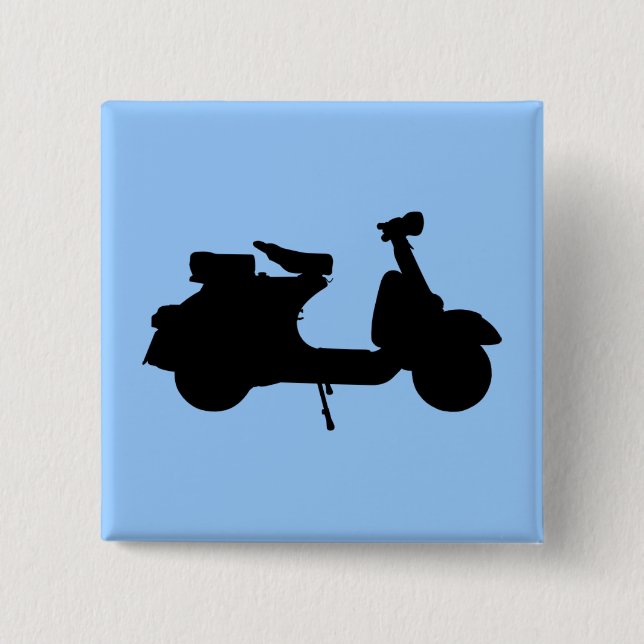 Bóton Quadrado 5.08cm Vespa (Frente)