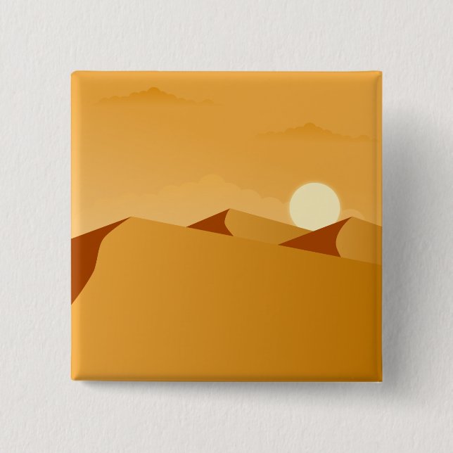 Bóton Quadrado 5.08cm Viagem ao Deserto do Egito (Frente)