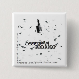 Bóton Quadrado 5.08cm Vibração acústica quadrada