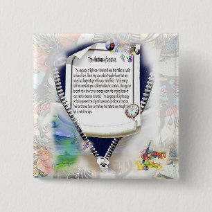 Bóton Quadrado 5.08cm Vibrações da criação