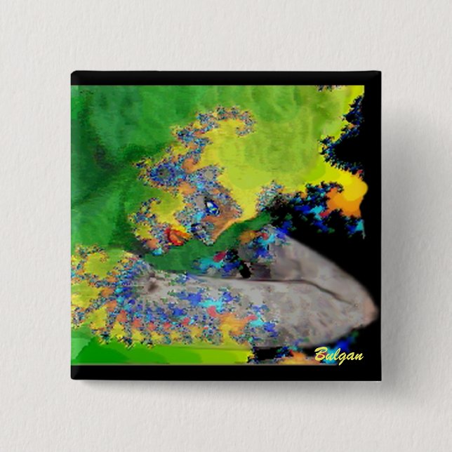 BÓTON QUADRADO 5.08CM VIBRAÇÕES DA MATÉRIA (Frente)